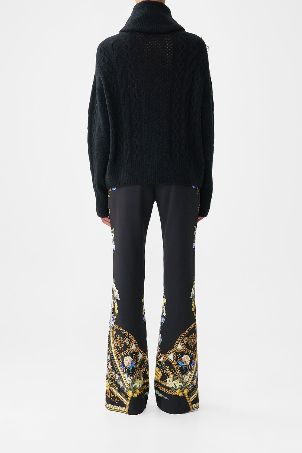 ROLL NECK JUMPER- BLACK - 3