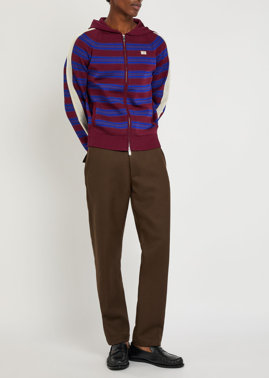Wales Bonner Music Striped Hooded Fine-knit Jumper - 4