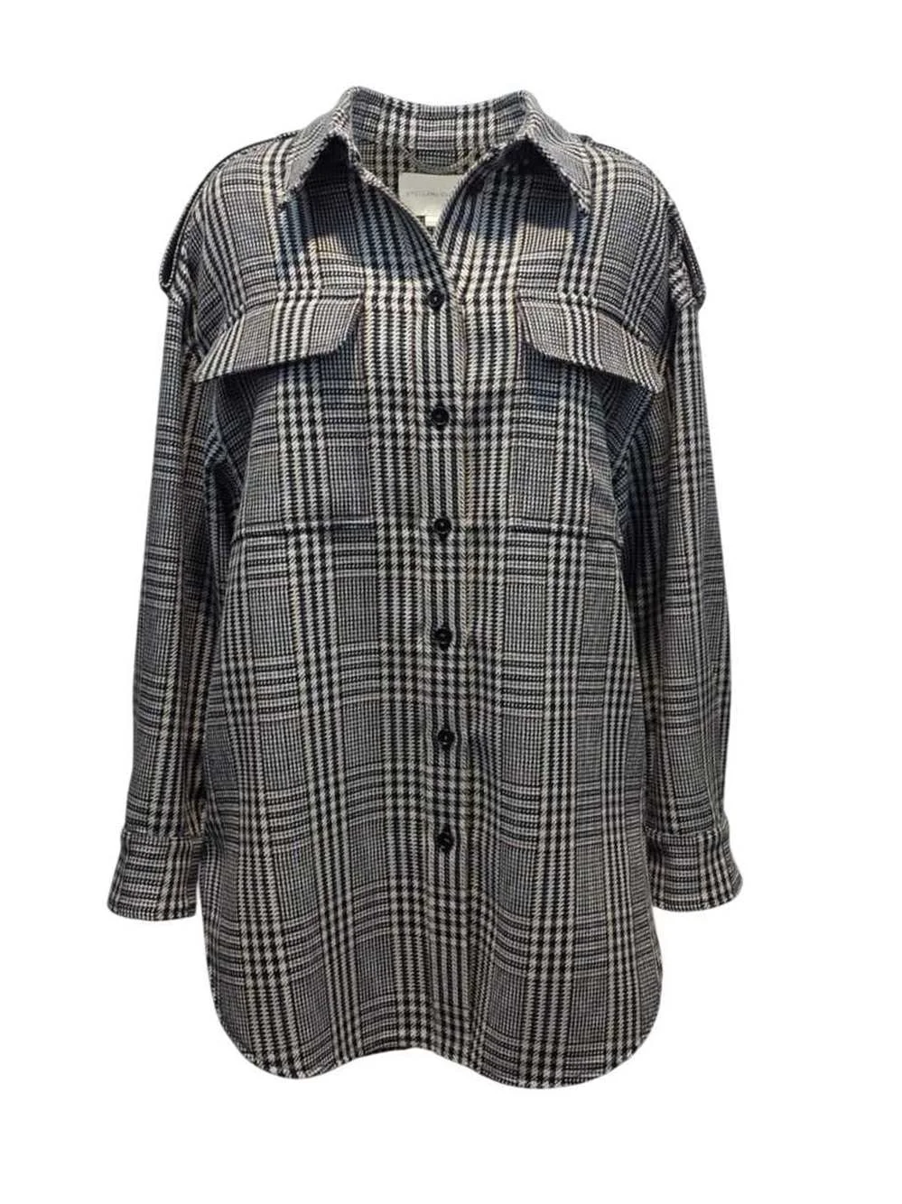 Stella Mccartney Women Plaid Wool Shirt - 1