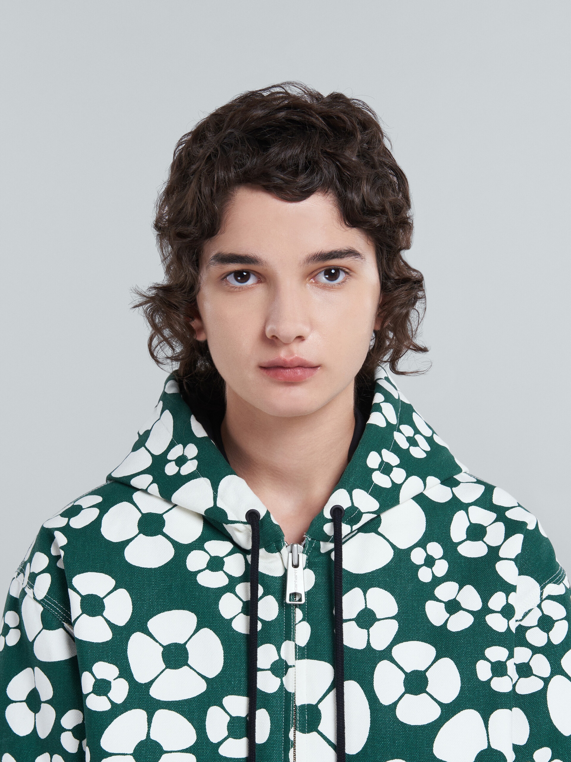 MARNI X CARHARTT WIP - GREEN HOODED JACKET - 4
