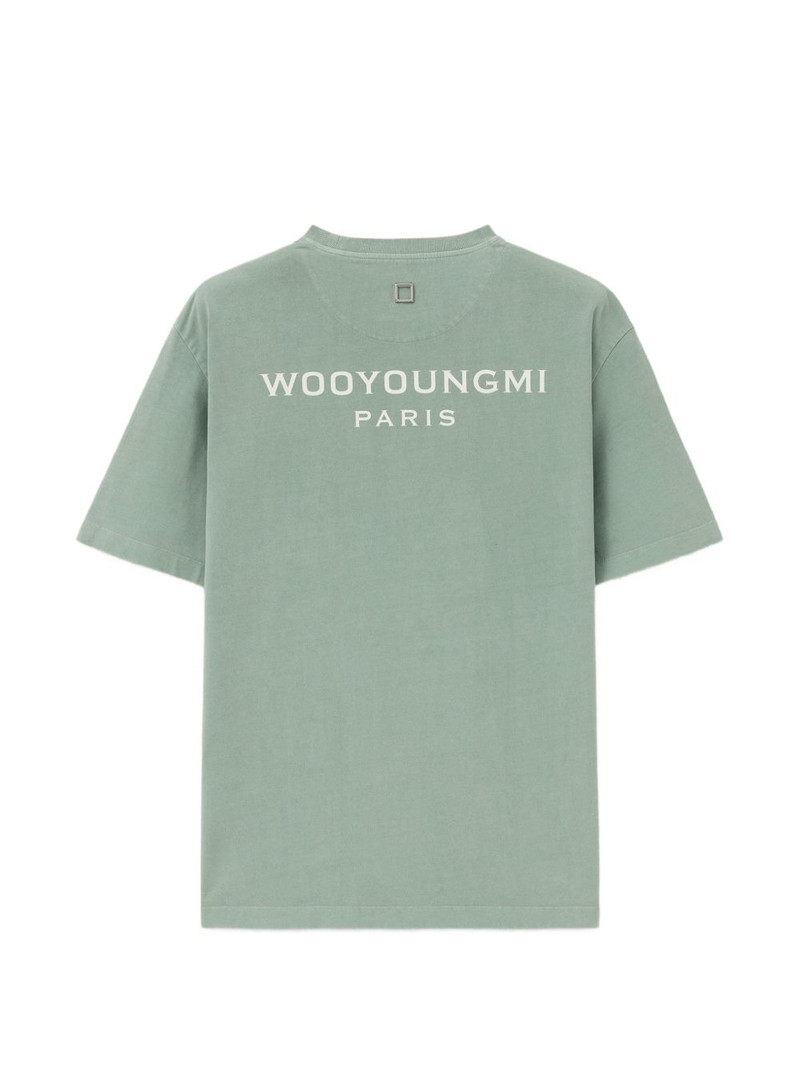 Wooyoungmi square logo T-shirt outlook