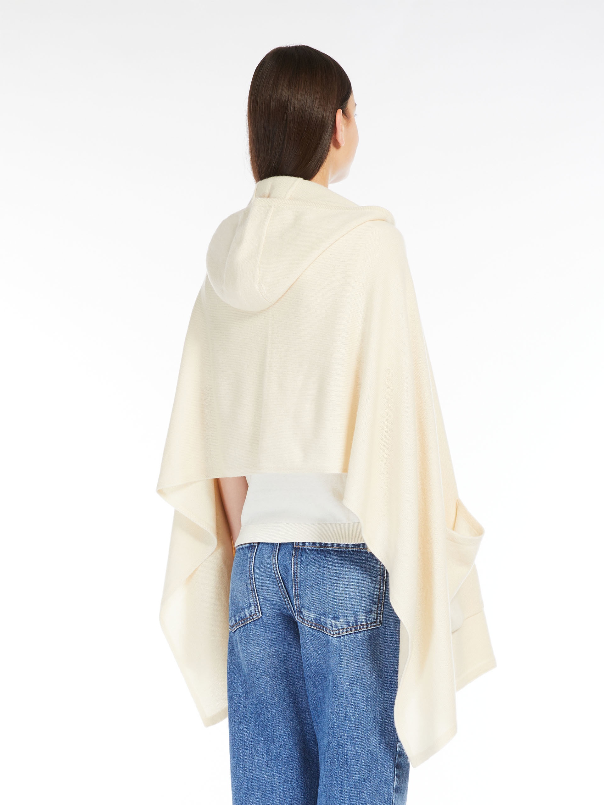 DELFINO Hooded cashmere shawl - 4