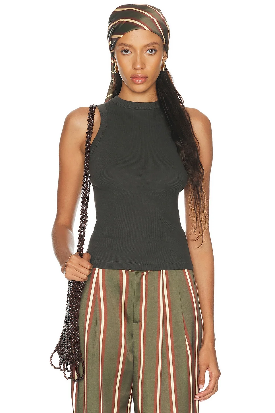 Cashmere Rib Tank Top - 1