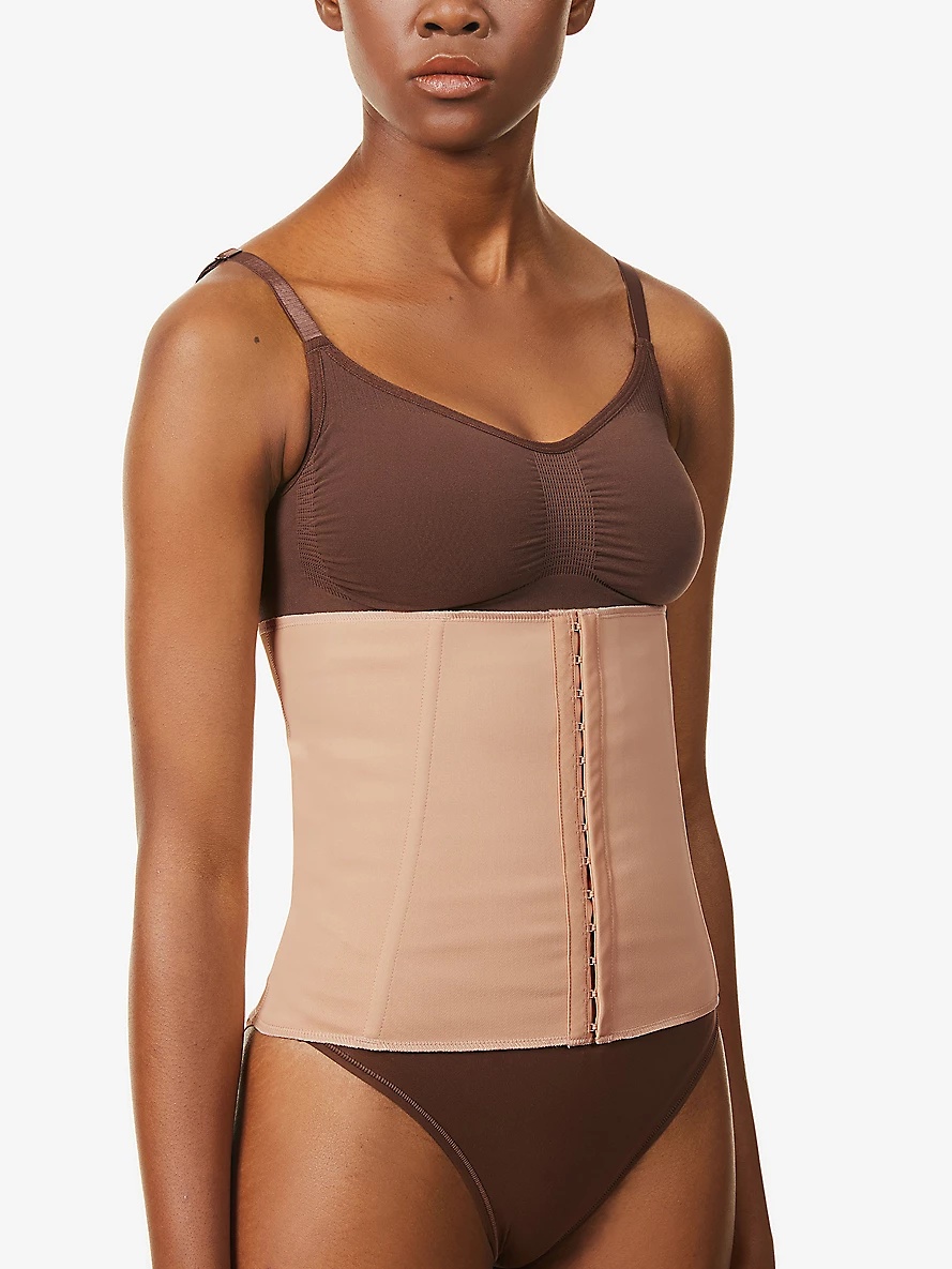 Boned stretch-woven waist trainer - 5