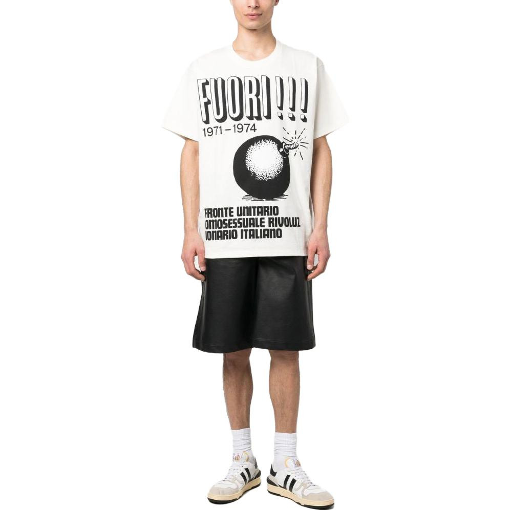 Gucci Cotton Jersey With Fuori!!! Print T-shirt 'White' 616036-XJFFO-9095 - 2