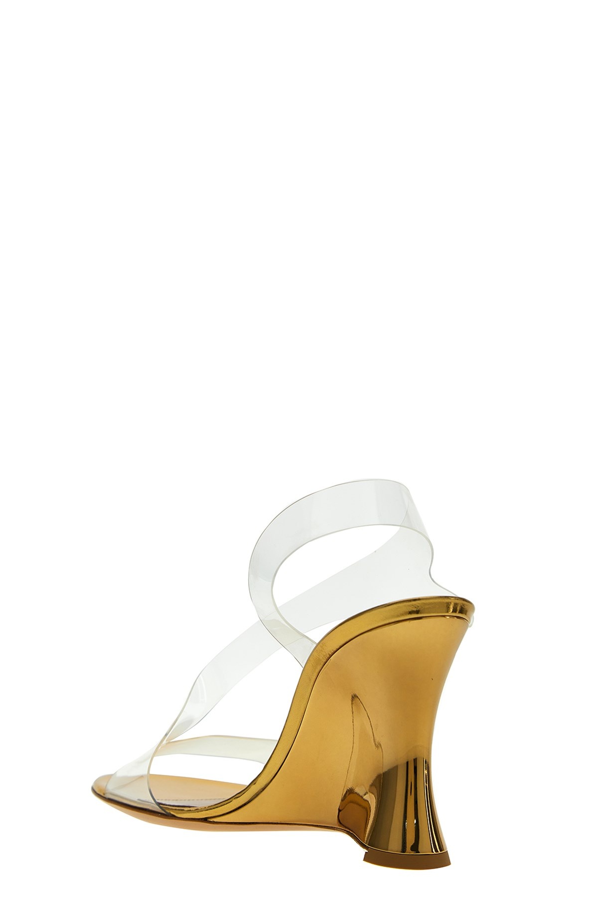 Laminated leather pvc sandals - 2