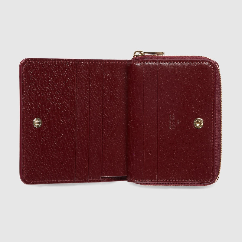 GUCCI Mini wallet with Gucci script outlook
