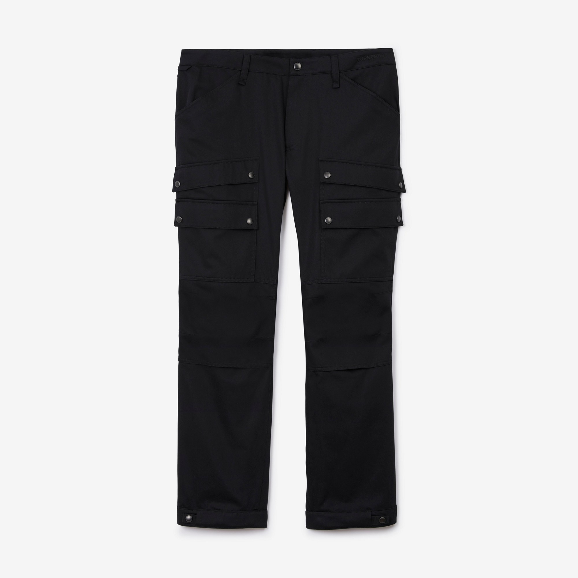 Embroidered Logo Cotton Cargo Trousers - 1