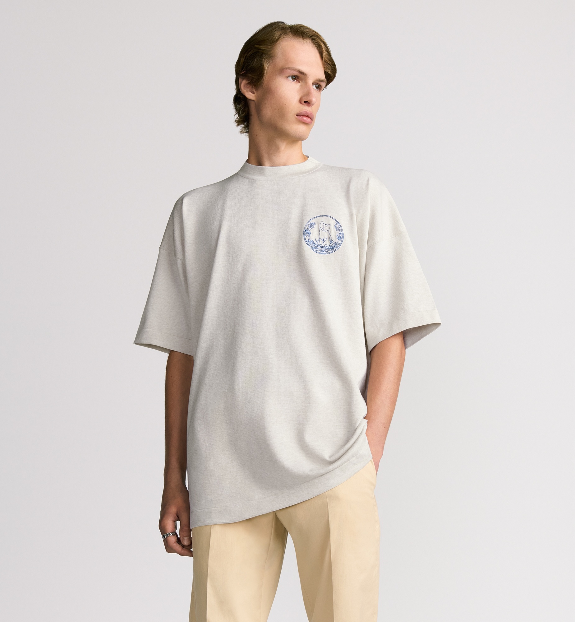 DIOR AND HYLTON NEL Knit T-Shirt, Oversized Fit - 2