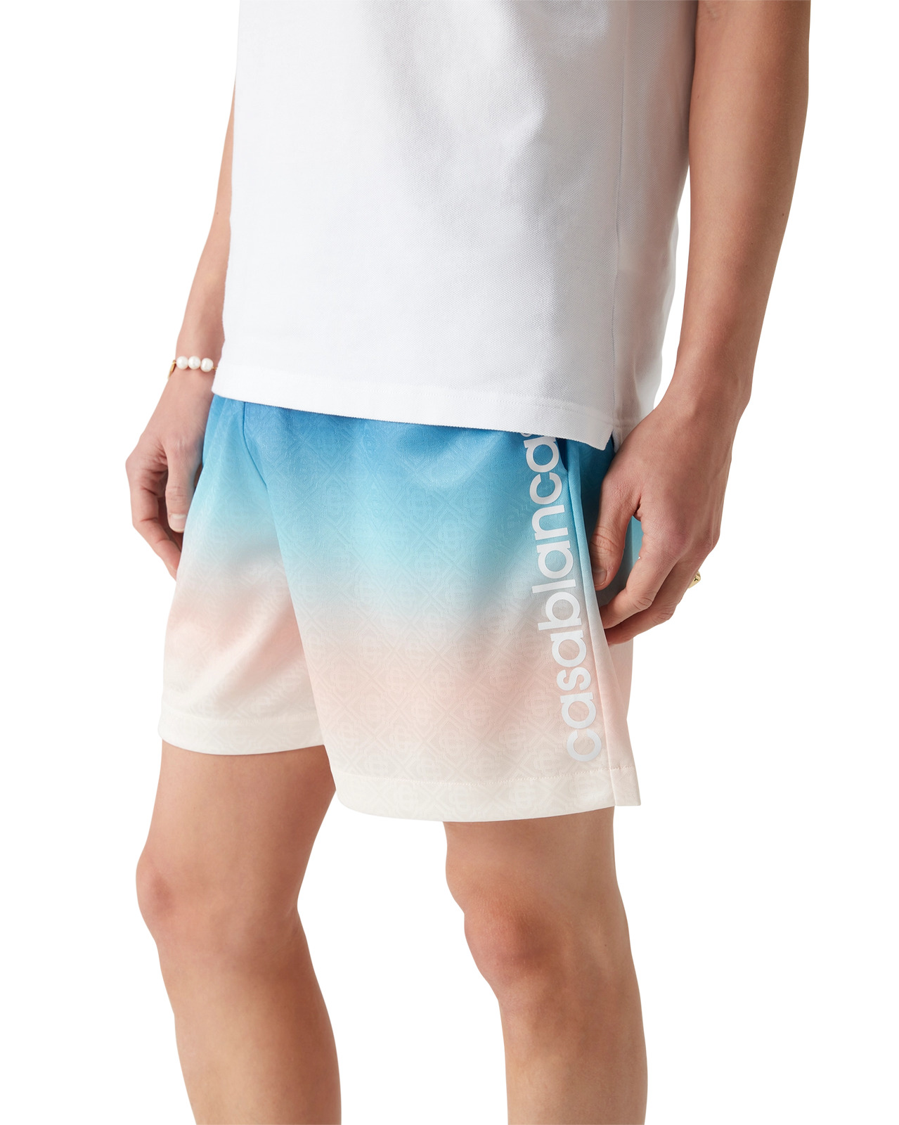 Gradient Football Shorts | Casablanca Paris - 4
