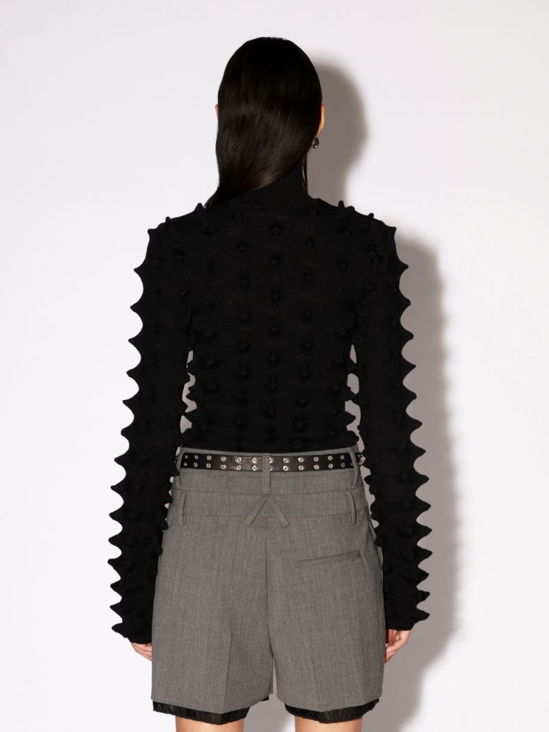 CROPPED SPIKES TURTLENECK - 4