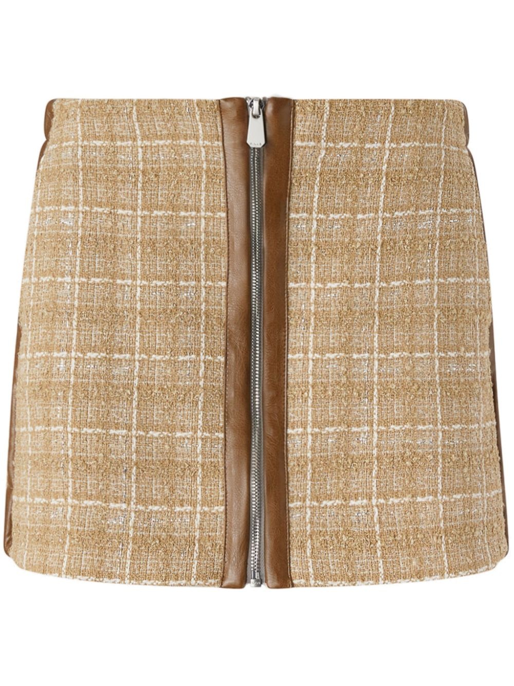 checked mini skirt - 1