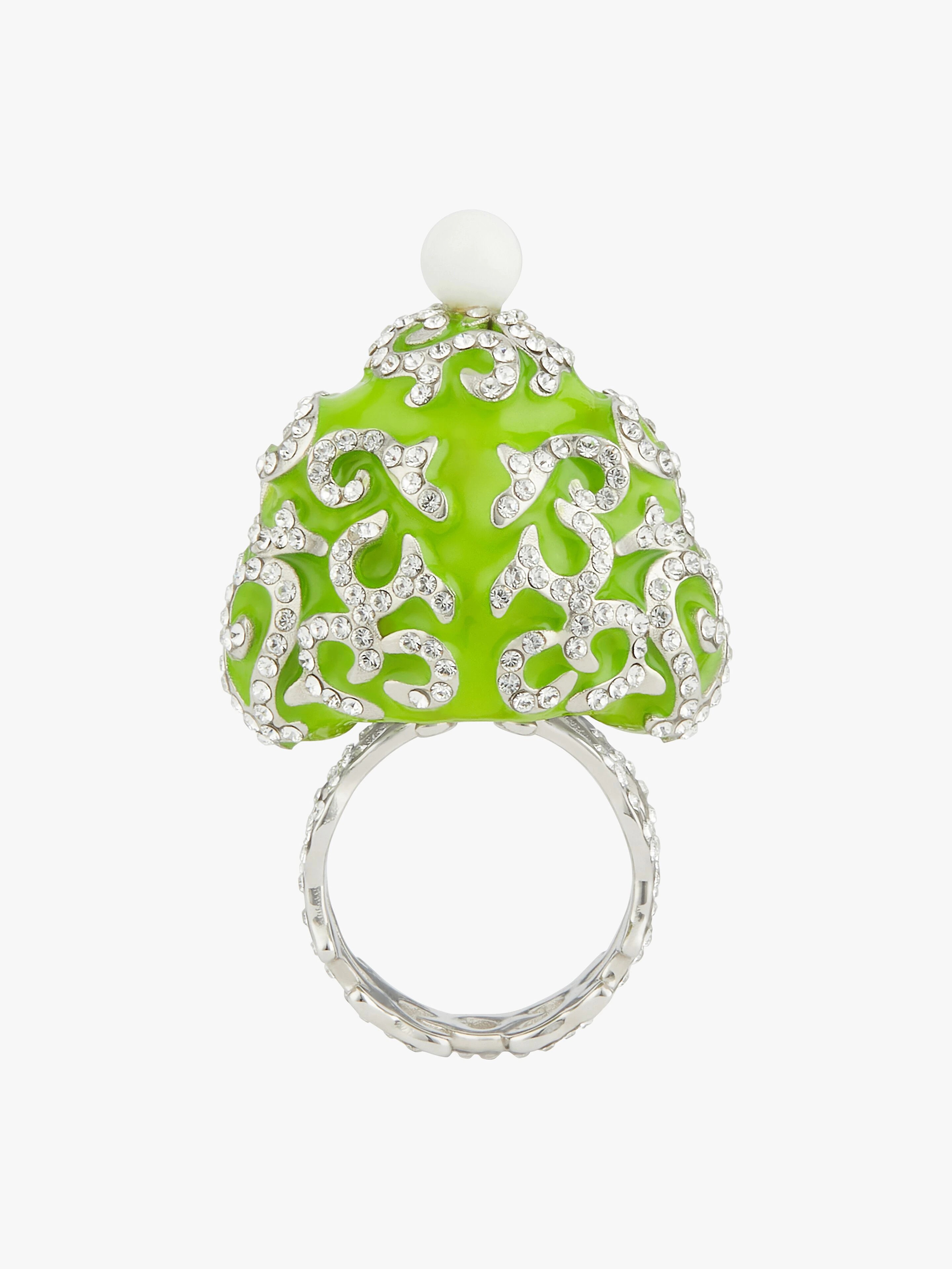 CLOWN RING WITH CRYSTALS - 2