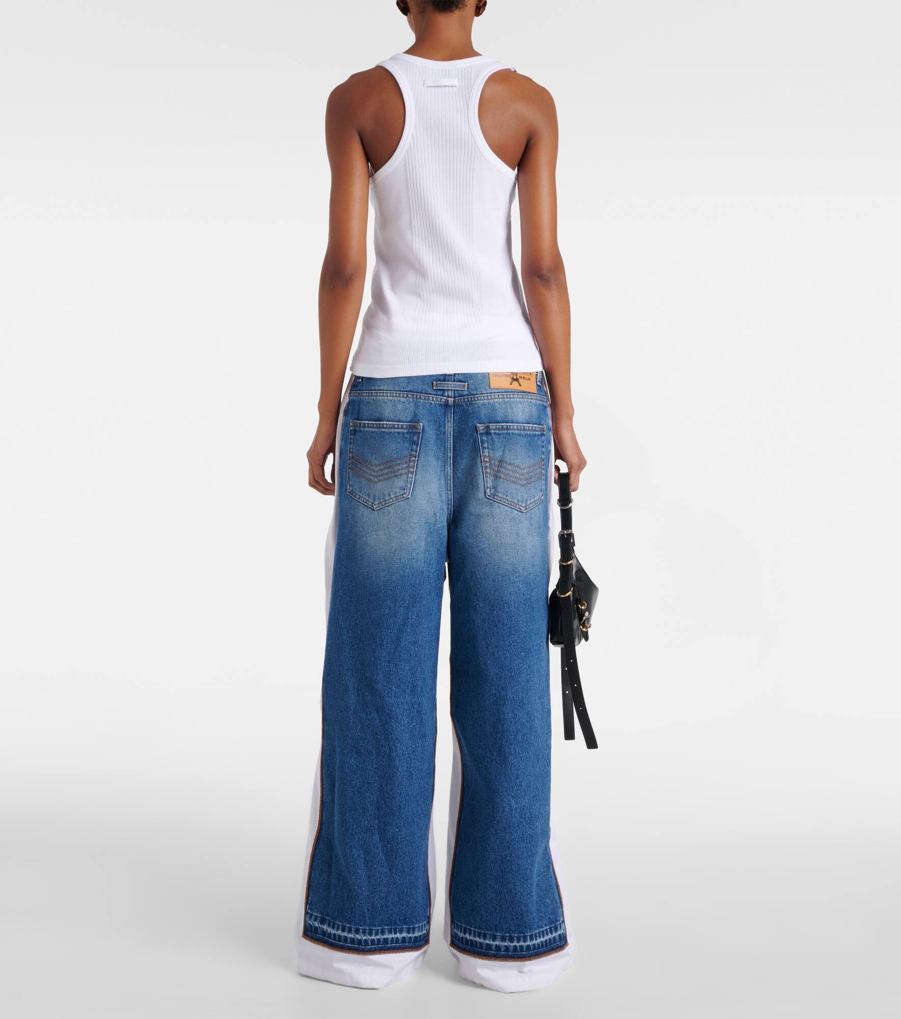 Ribbed-knit cotton jersey tank top - 3