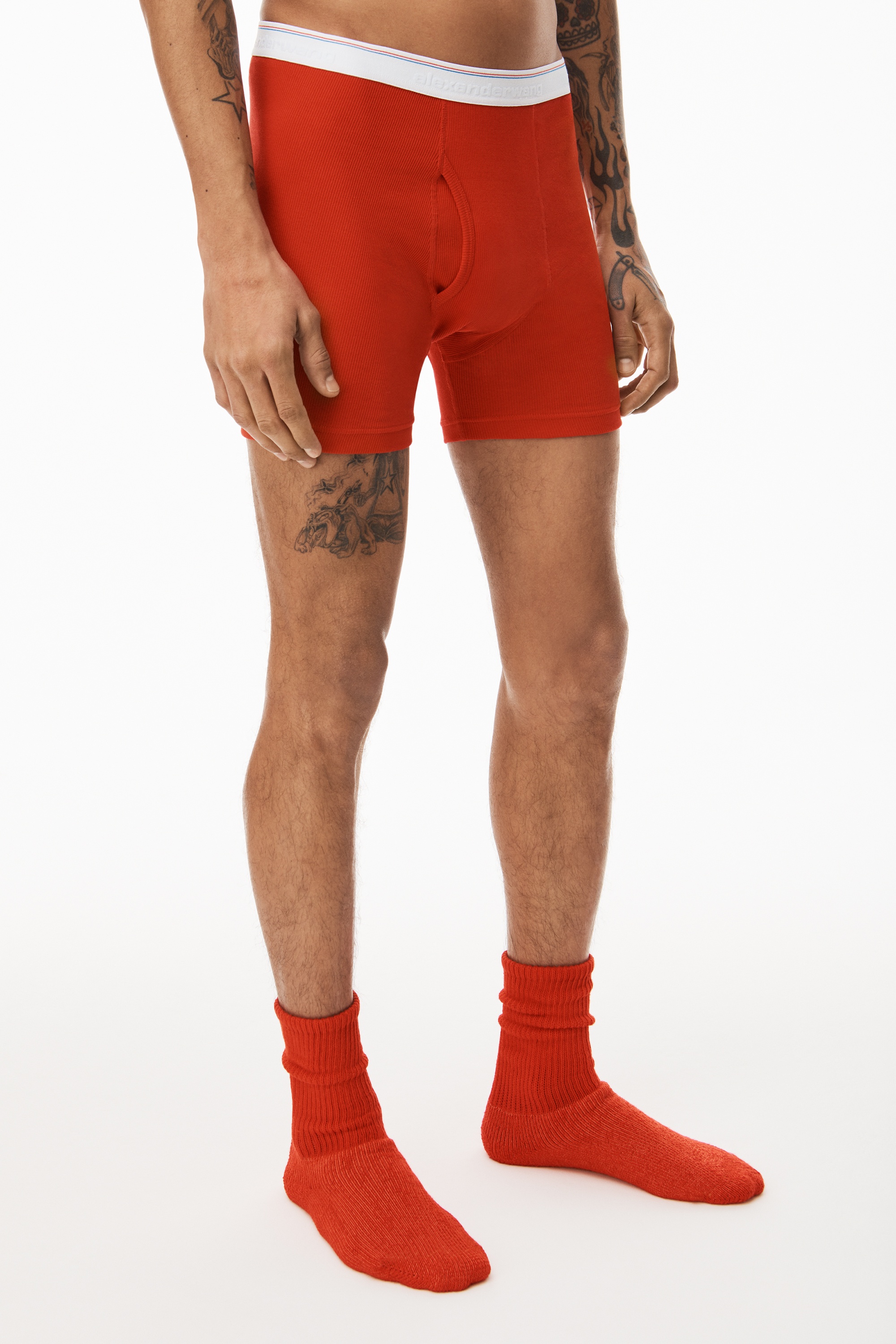 BOXER BRIEF IN RIBBED JERSEY - 3