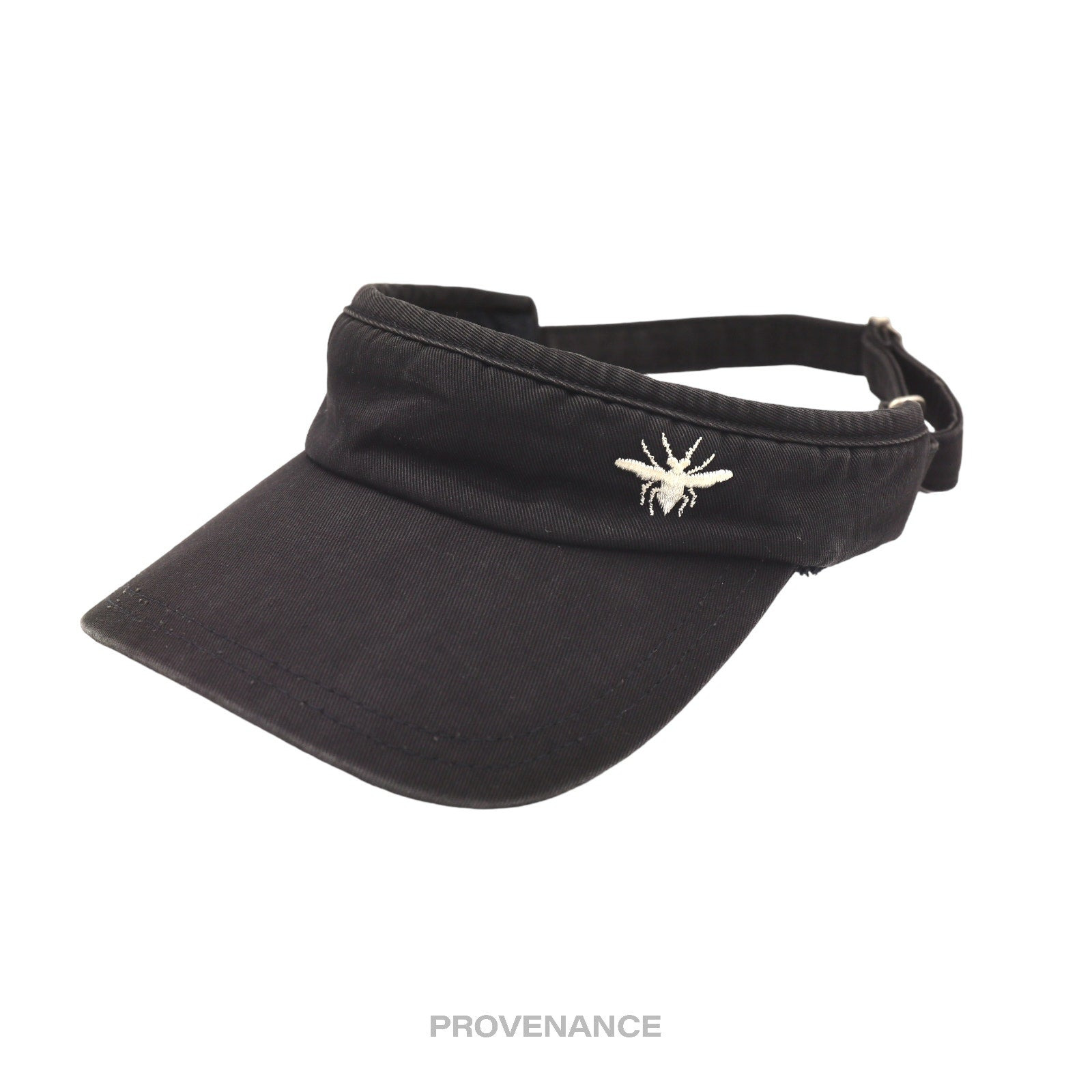 Dior Bee Embroidered  Visor - Washed Black - 2