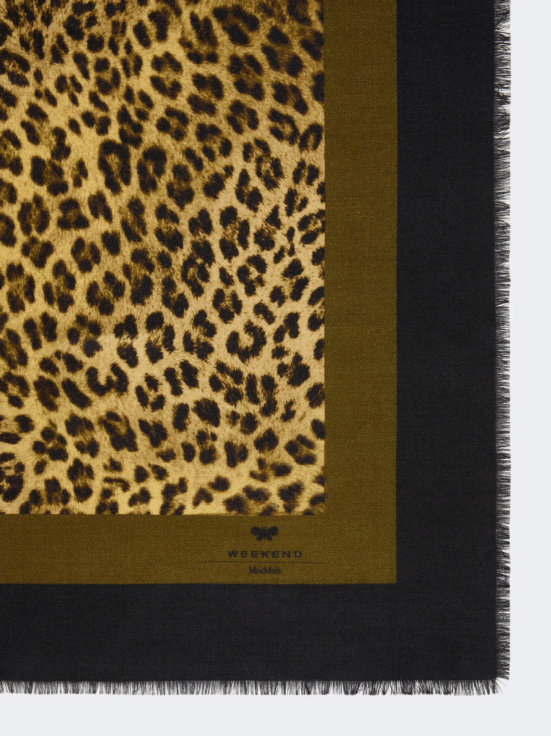 WEEKEND Max Mara Wool and silk stole - BLACK outlook