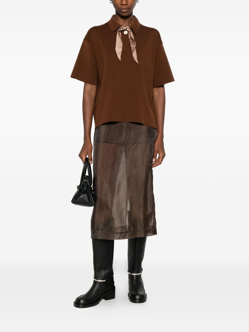 forte_forte tie-detail polo top outlook