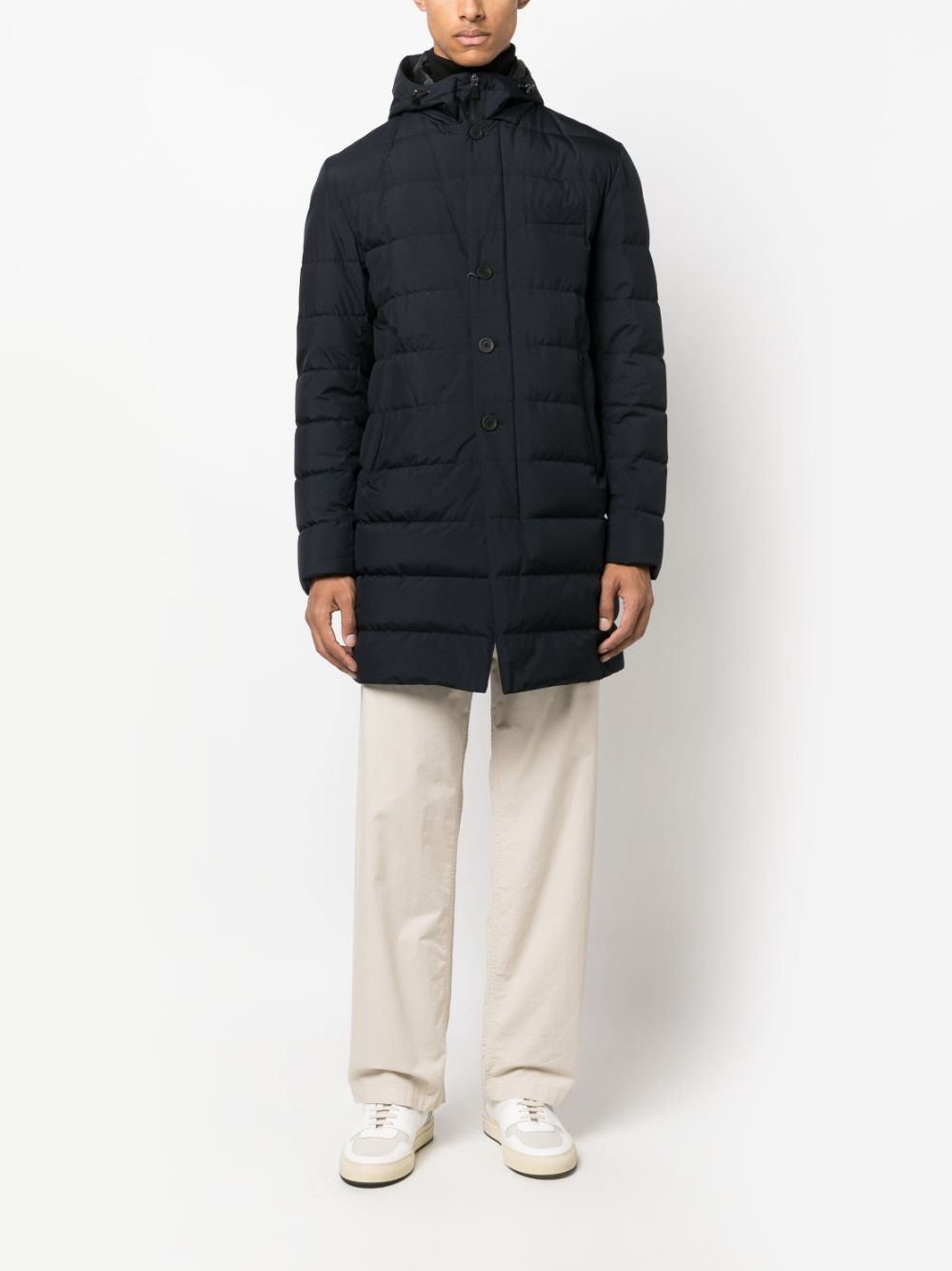 high-neck padded coat - 2