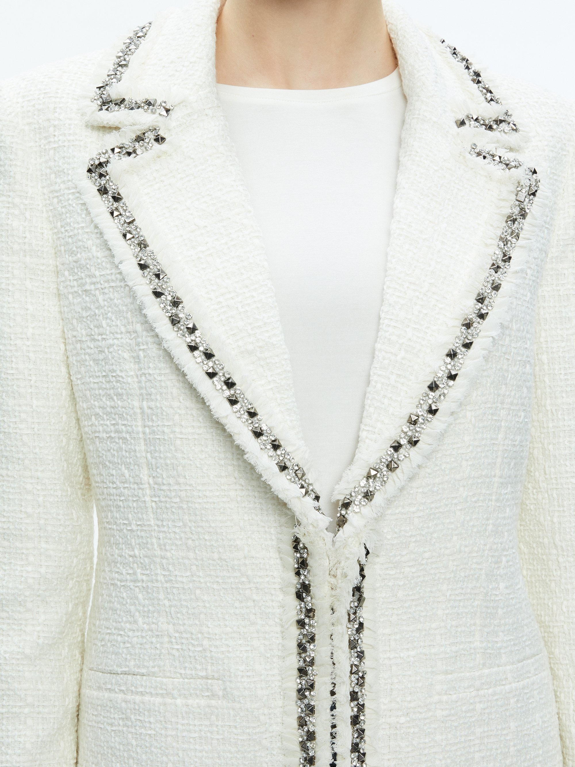 BRET EMBELLISHED LONG BLAZER - 5