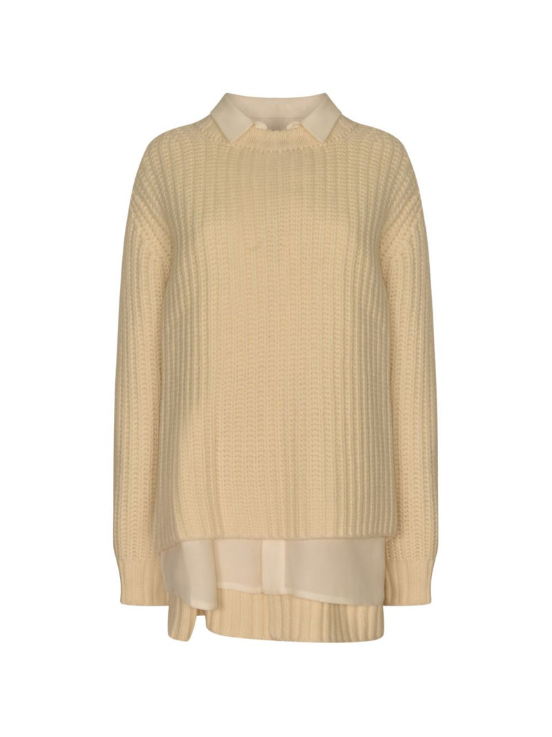 collared knitted dress 1