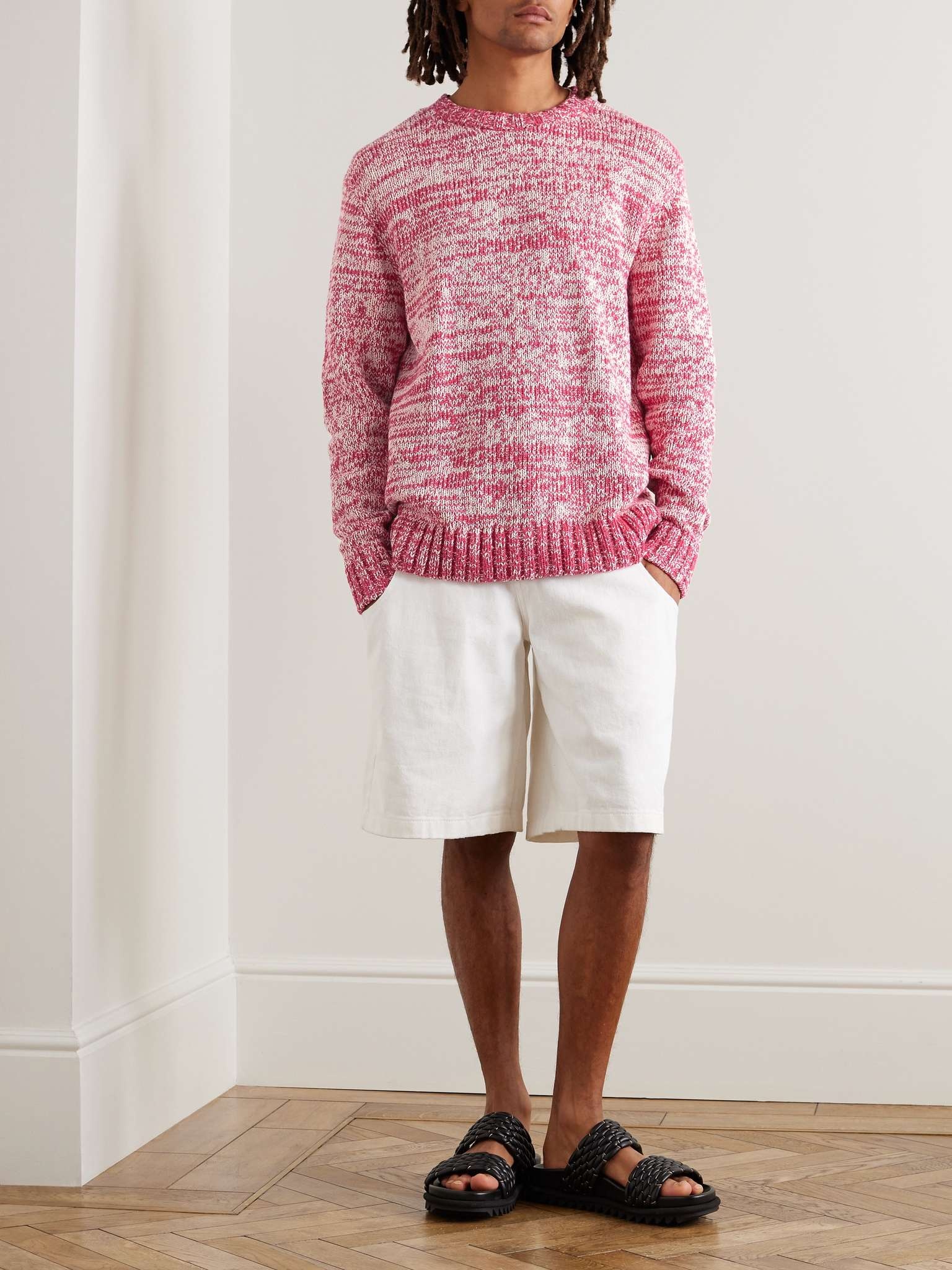 Nora Two-Tone Cotton Sweater - 2