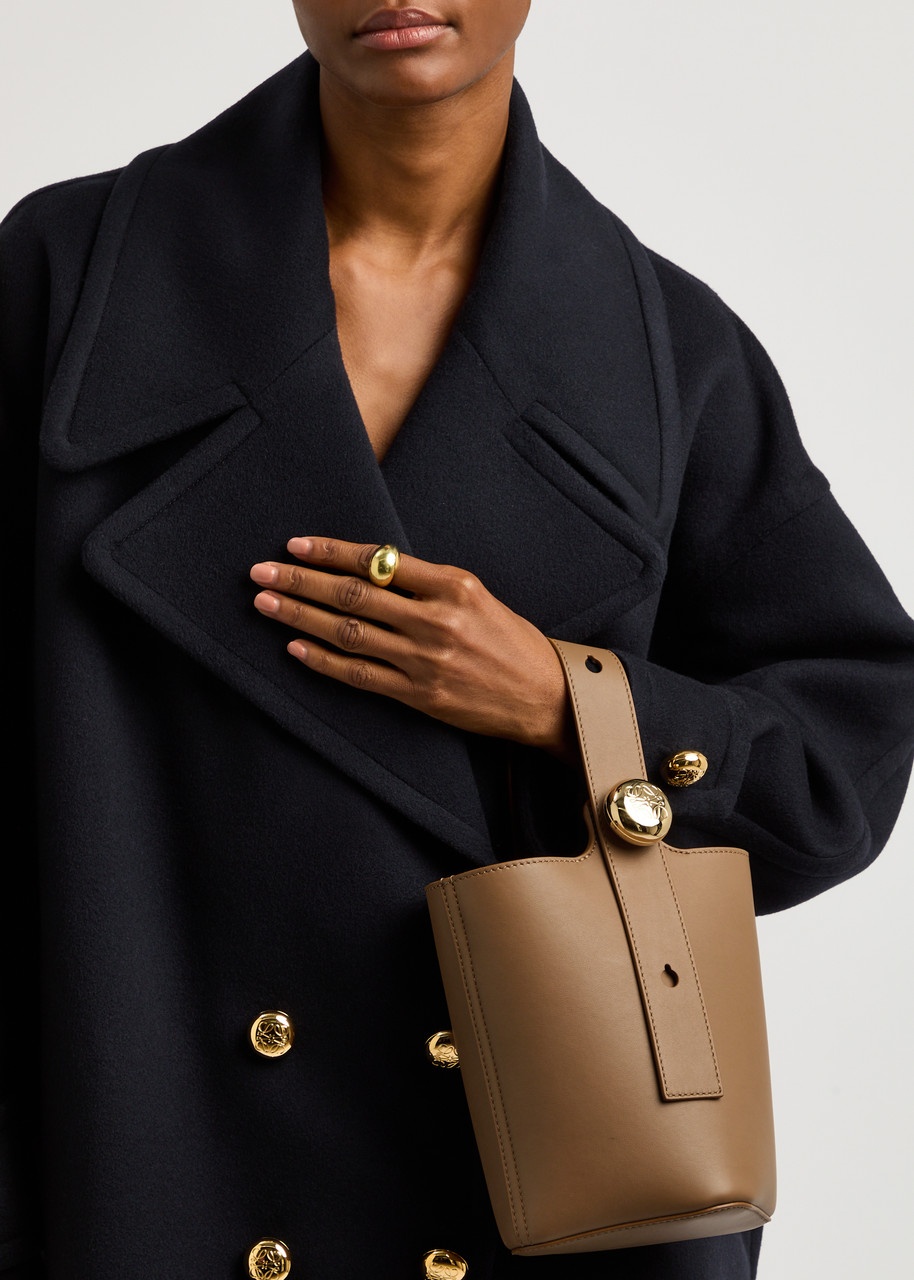 Loewe Pebble Mini Leather Bucket bag - 5