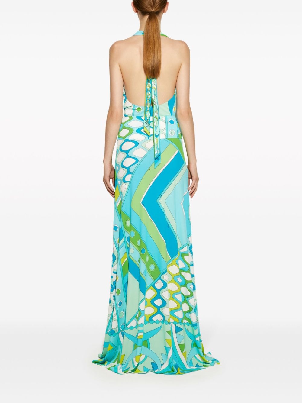 Vivara-print maxi skirt - 4