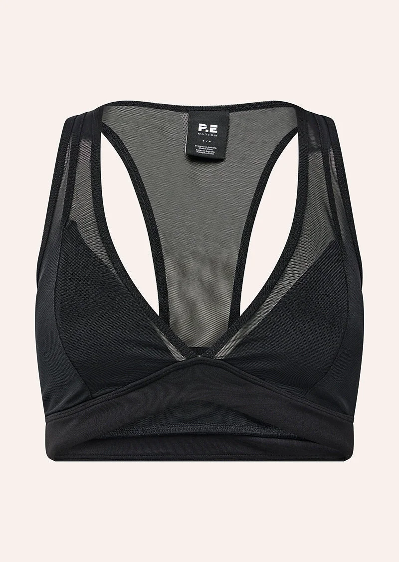 ALL OUT MESH SPORTS BRA IN BLACK - 1