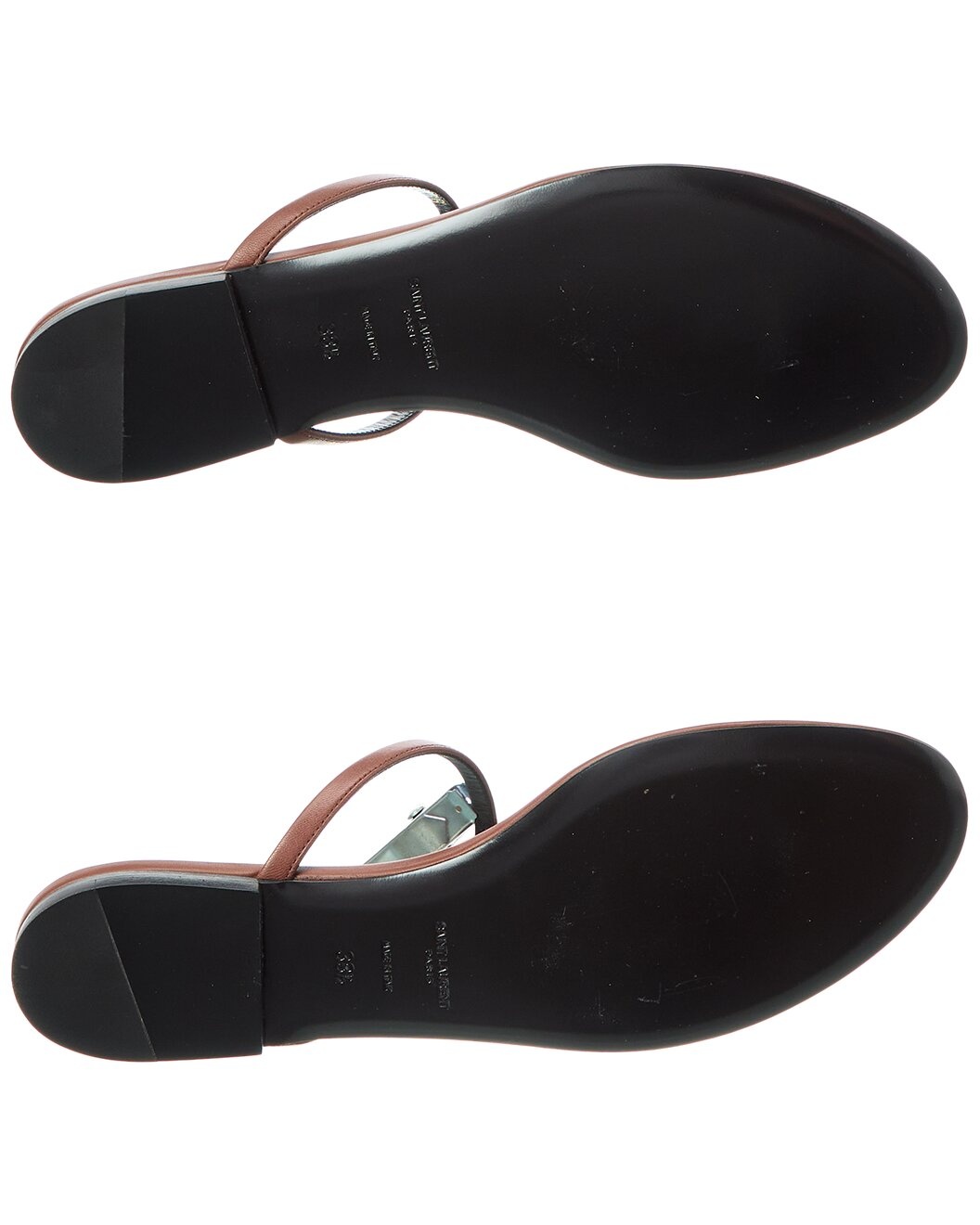 Saint Laurent Cassandra Leather Sandal (Authentic Pre-Loved) - 4