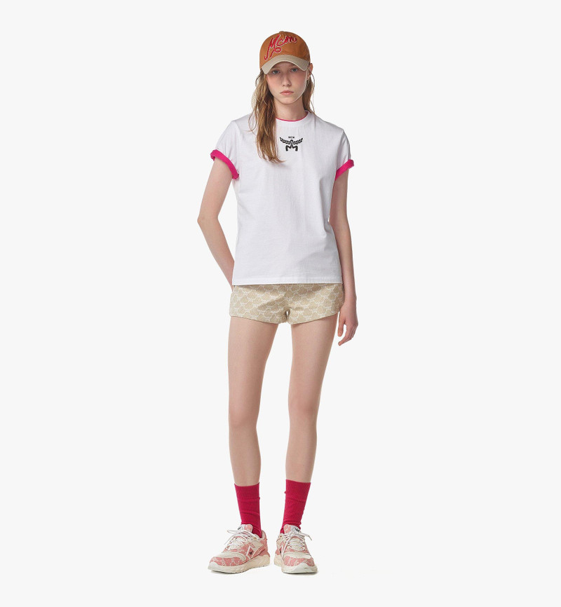 MCM Logo Print T-Shirt in Organic Cotton outlook