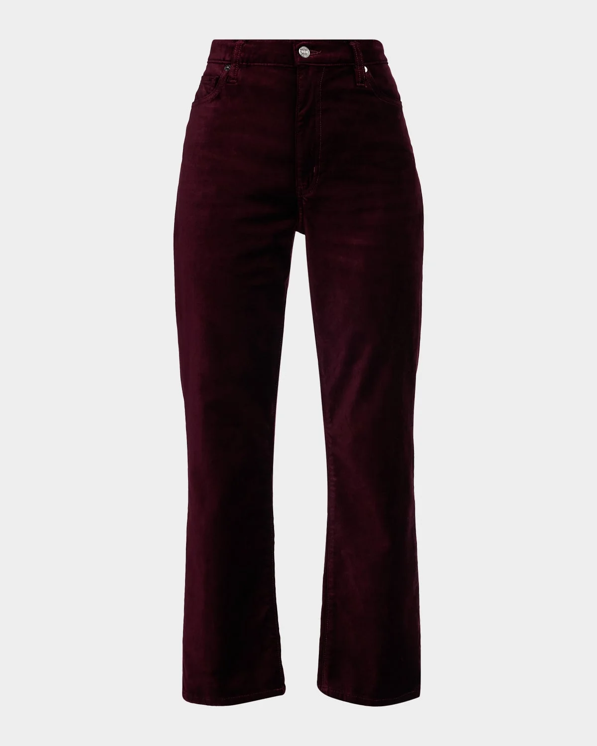 Le Sleek Straight Velvet Jeans - 1