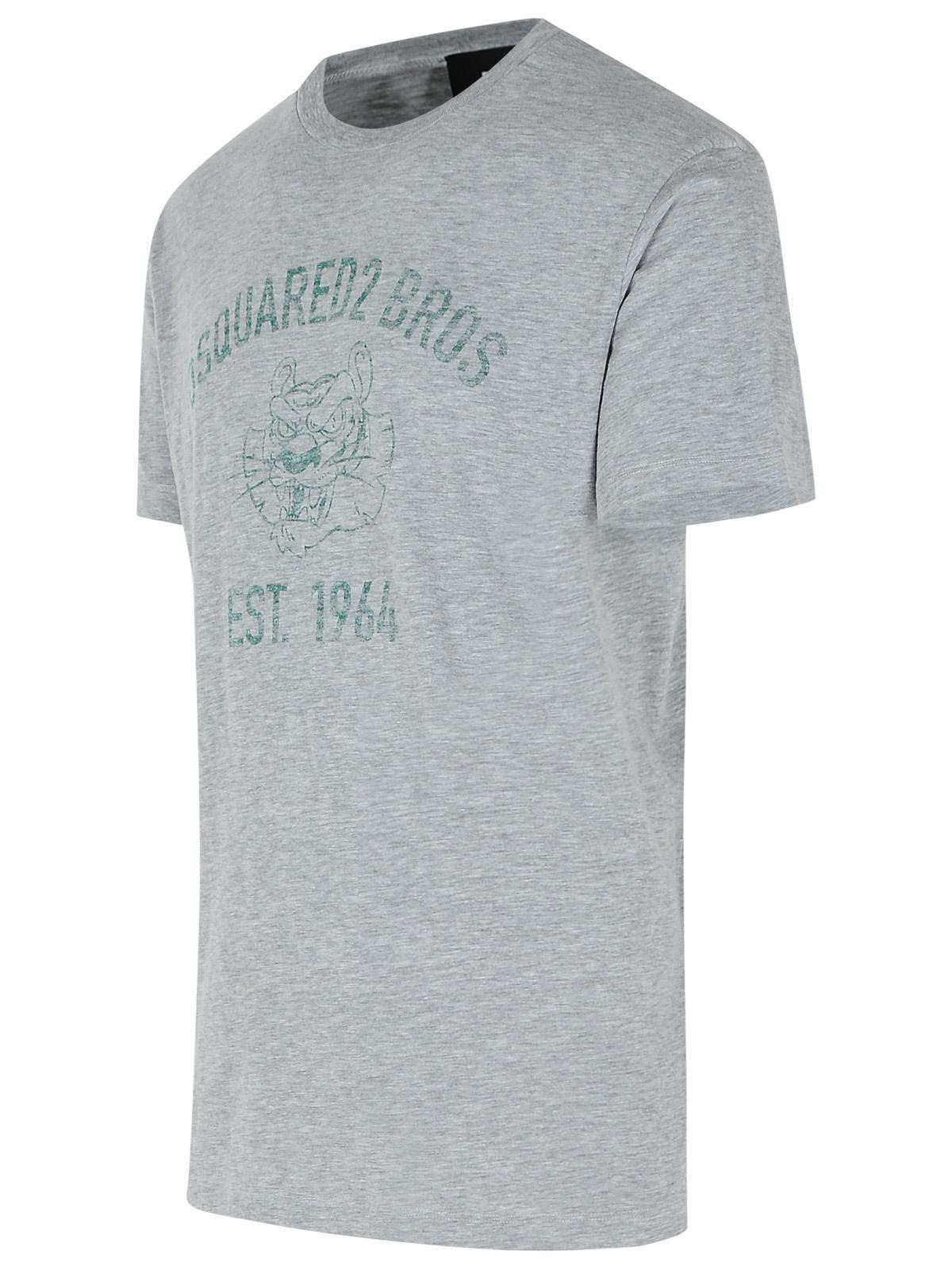 Dsquared2 Gray Cotton T-Shirt Men - 2