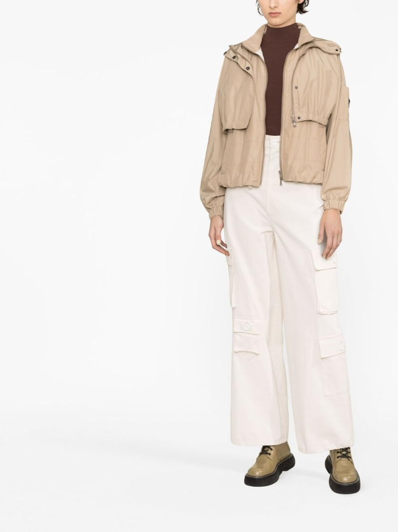 Brunello Cucinelli layered hooded jacket outlook