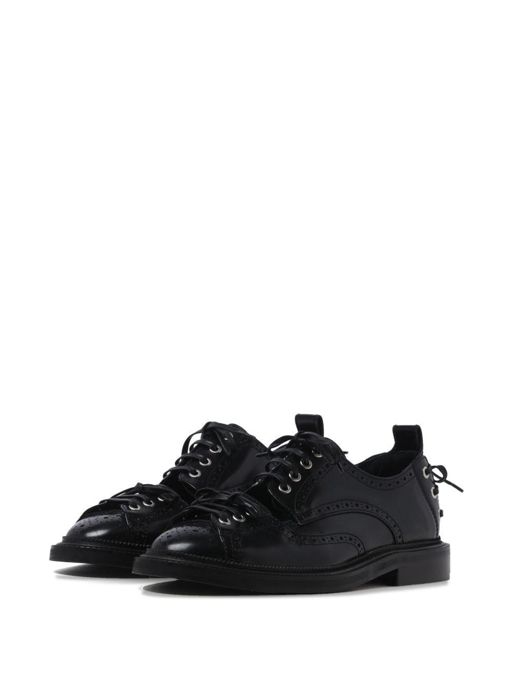 brogue-detail lace-up shoes - 2
