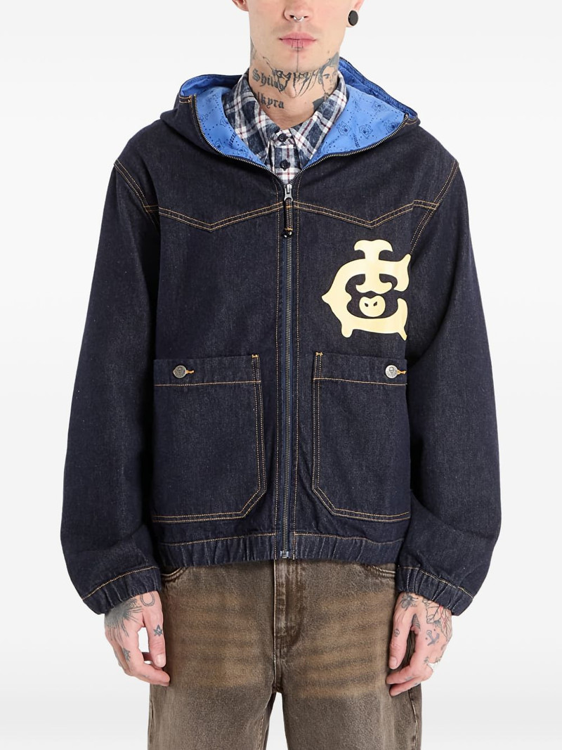 Western panelled zip jacket 1