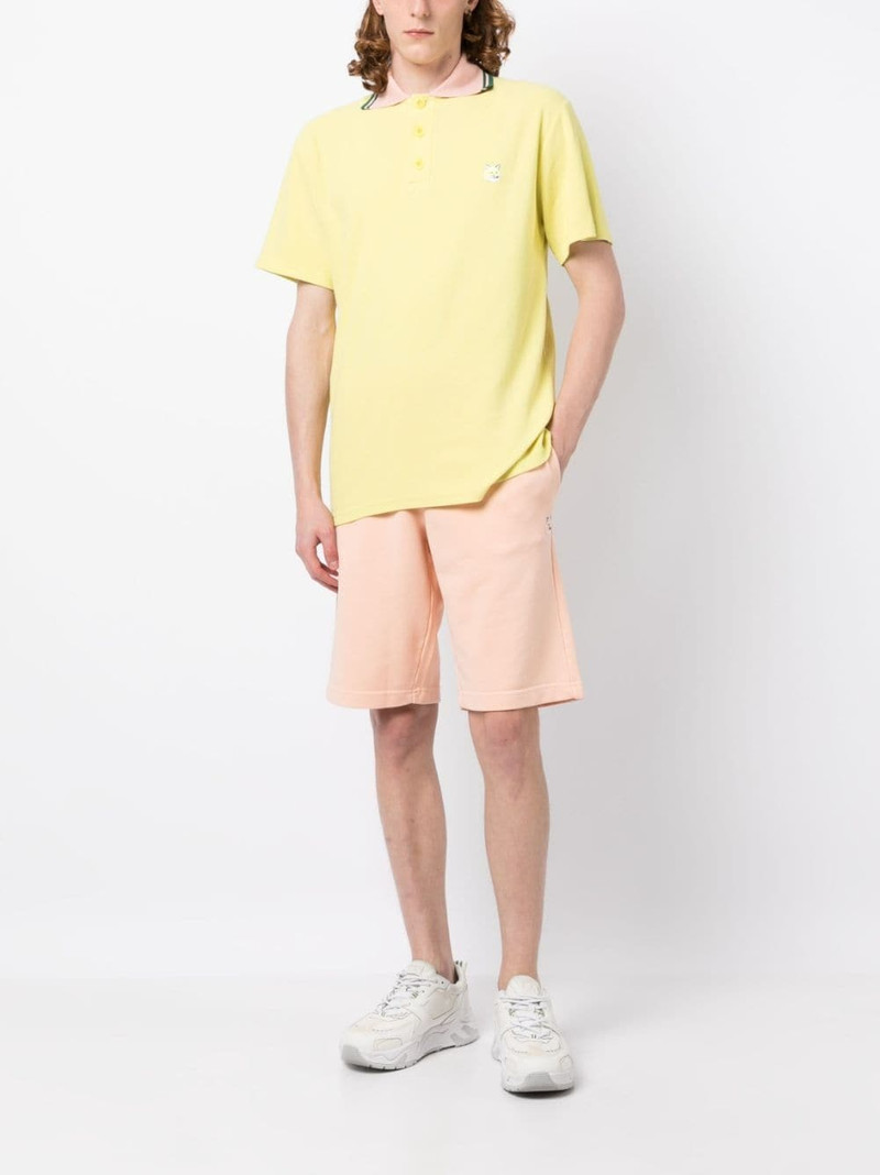 Maison Kitsuné logo-patch polo shirt outlook