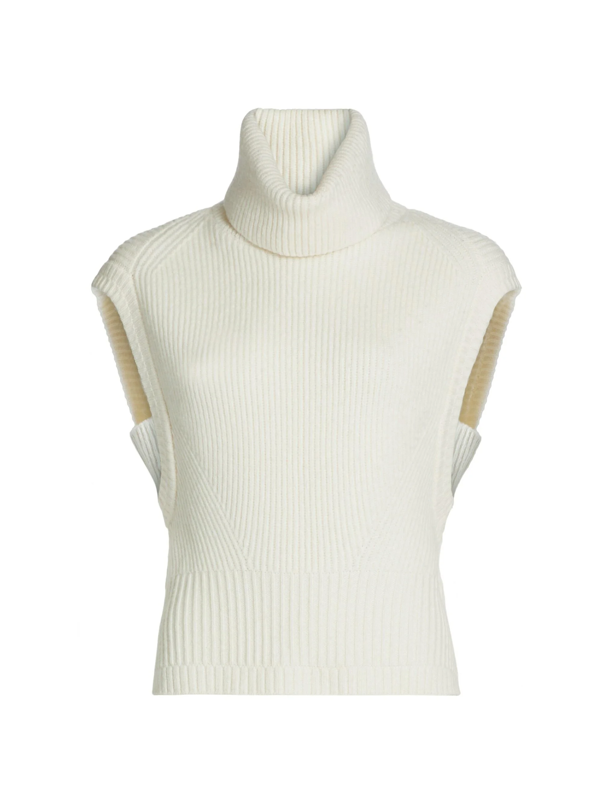 Women's Maple Ribbed Sleeveless Top - Ivory - 1