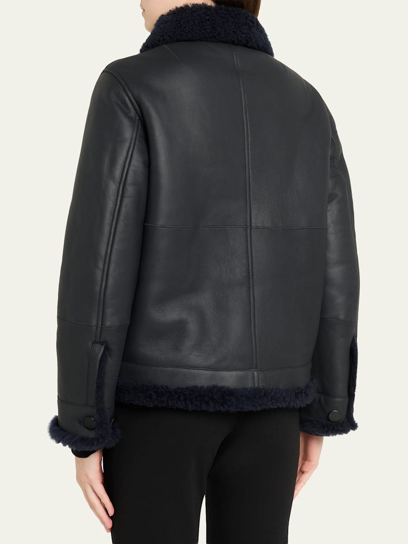 AKRIS Arno Lamb Shearling Jacket outlook