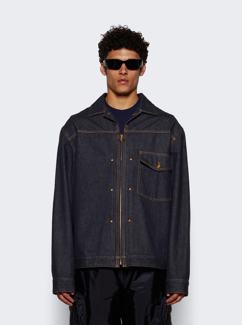 X Mercedes-benz By Nigo Nepit Jacket Blue - 2