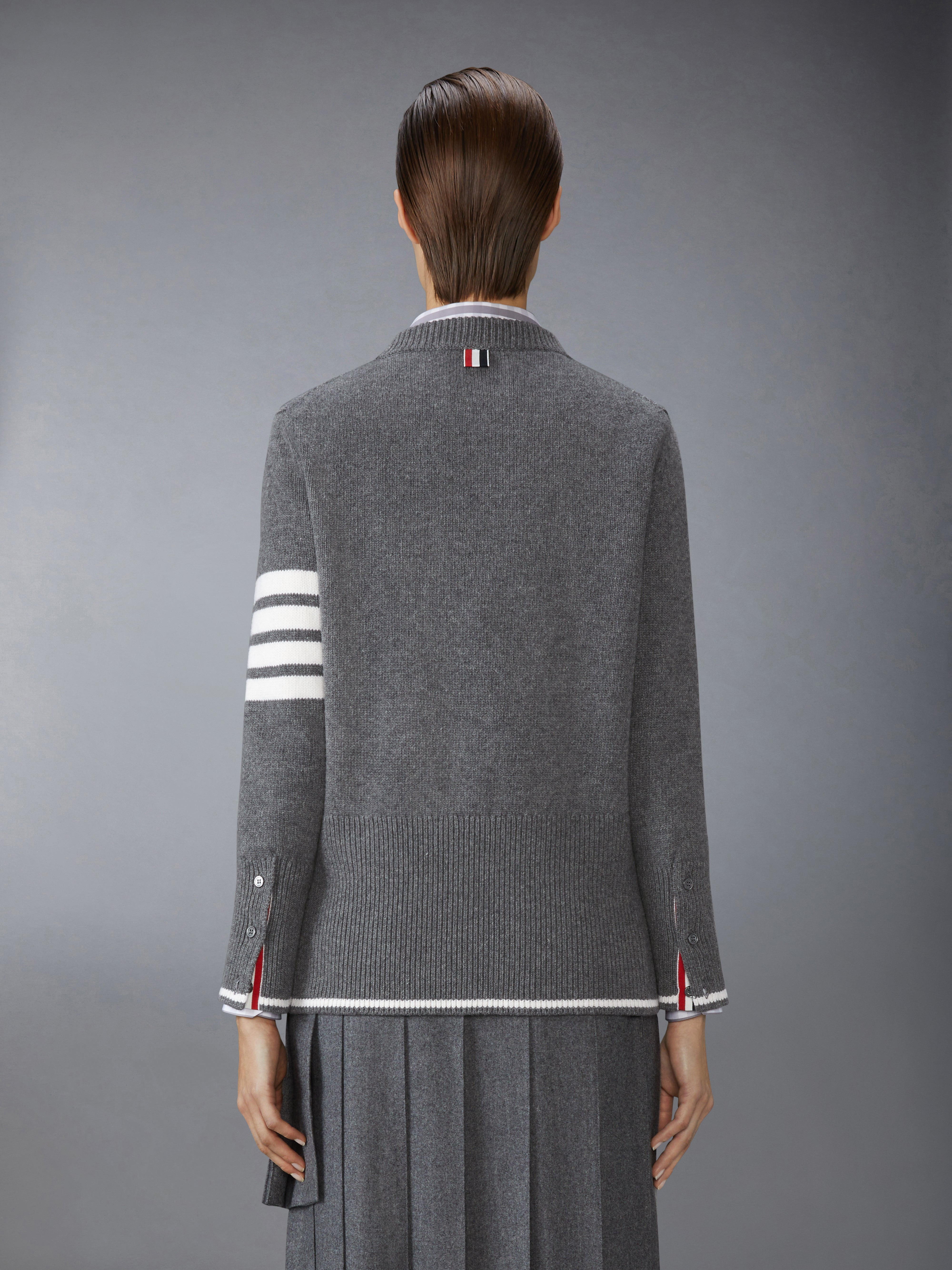 FINE MERINO INTARSIA GEESE 4-BAR PULLOVER - 3