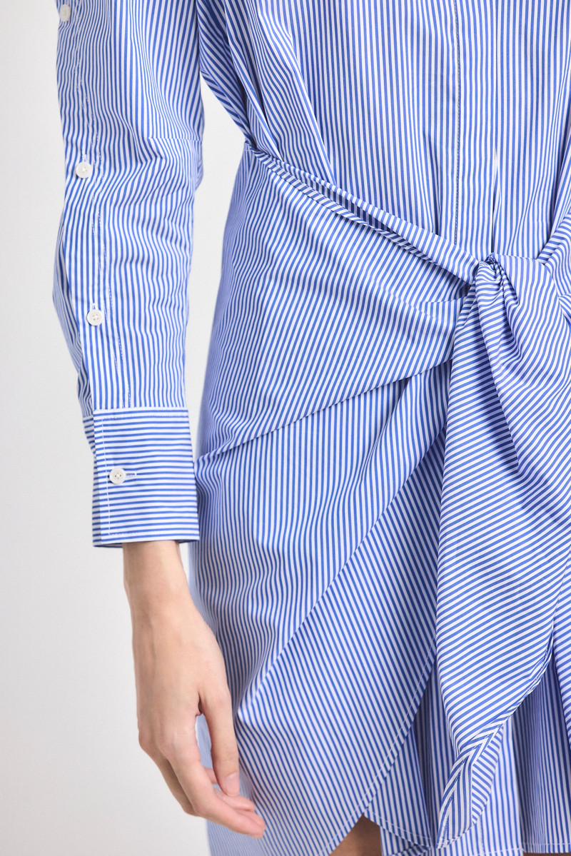 DEREK LAM 10 CROSBY CHARLOTTE TIE WAIST SHIRT DRESS outlook