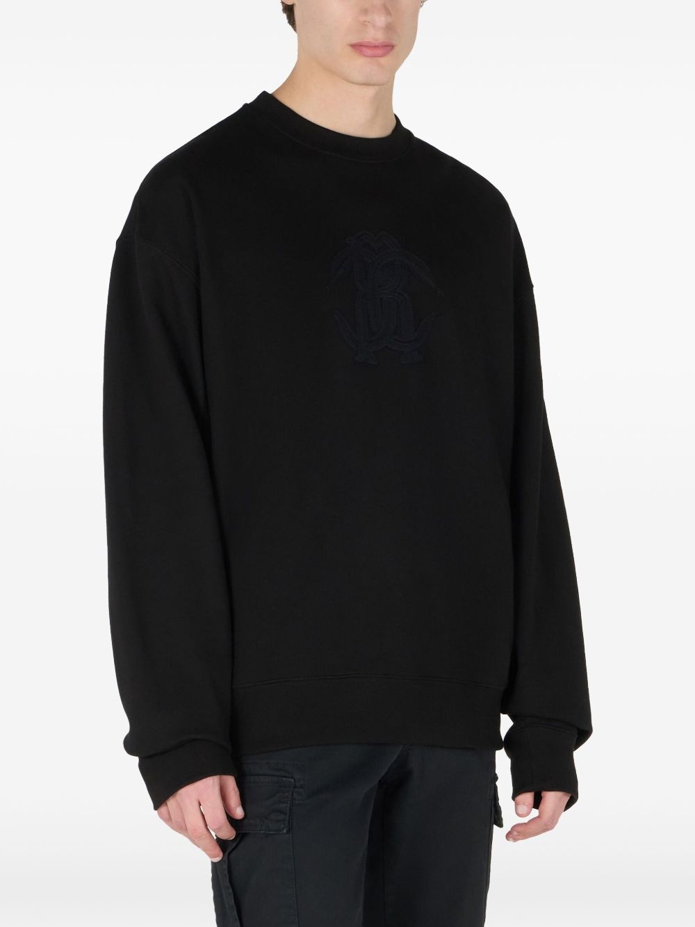 logo-embroidered sweatshirt - 3