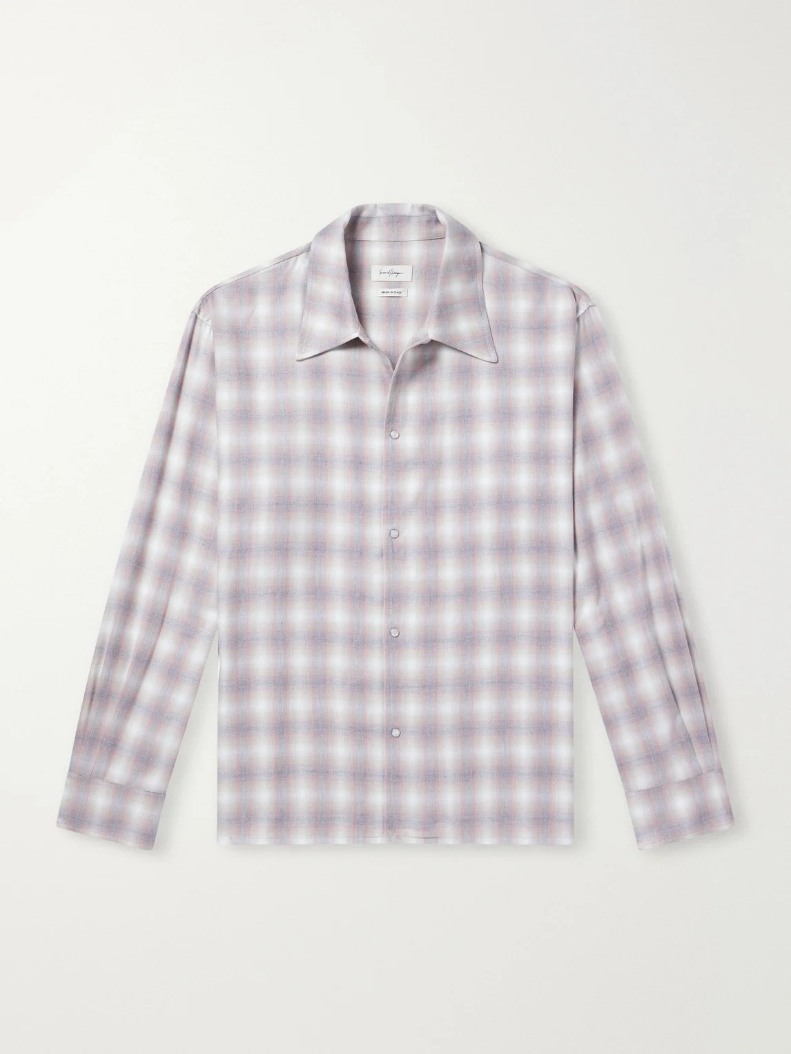 Checked Cotton-Flannel Shirt - 1