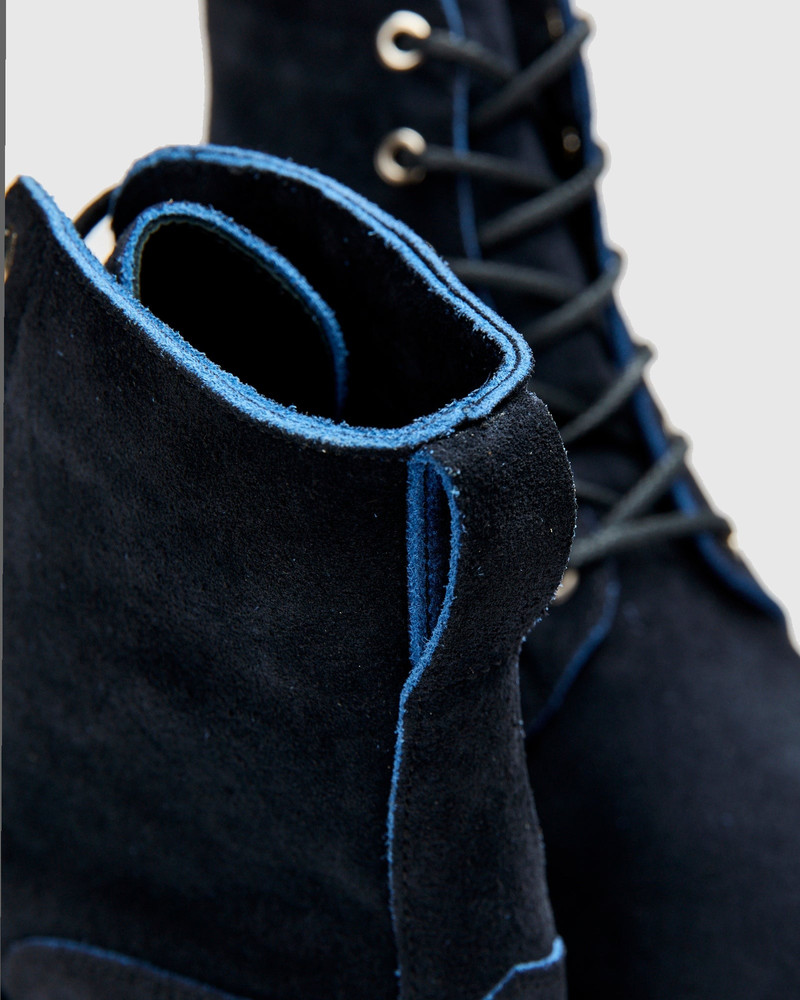 Black Ice Boot in Navy Ottoman Scuff-Off 8