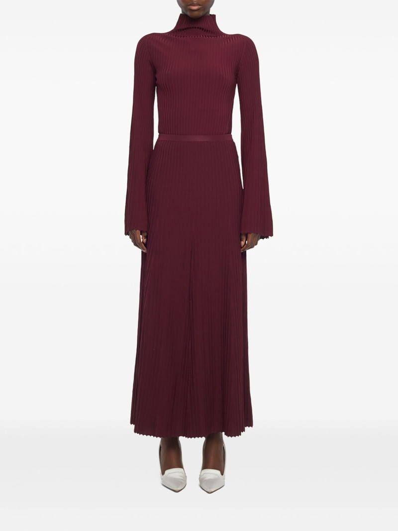 pleated roll-neck skirt 1