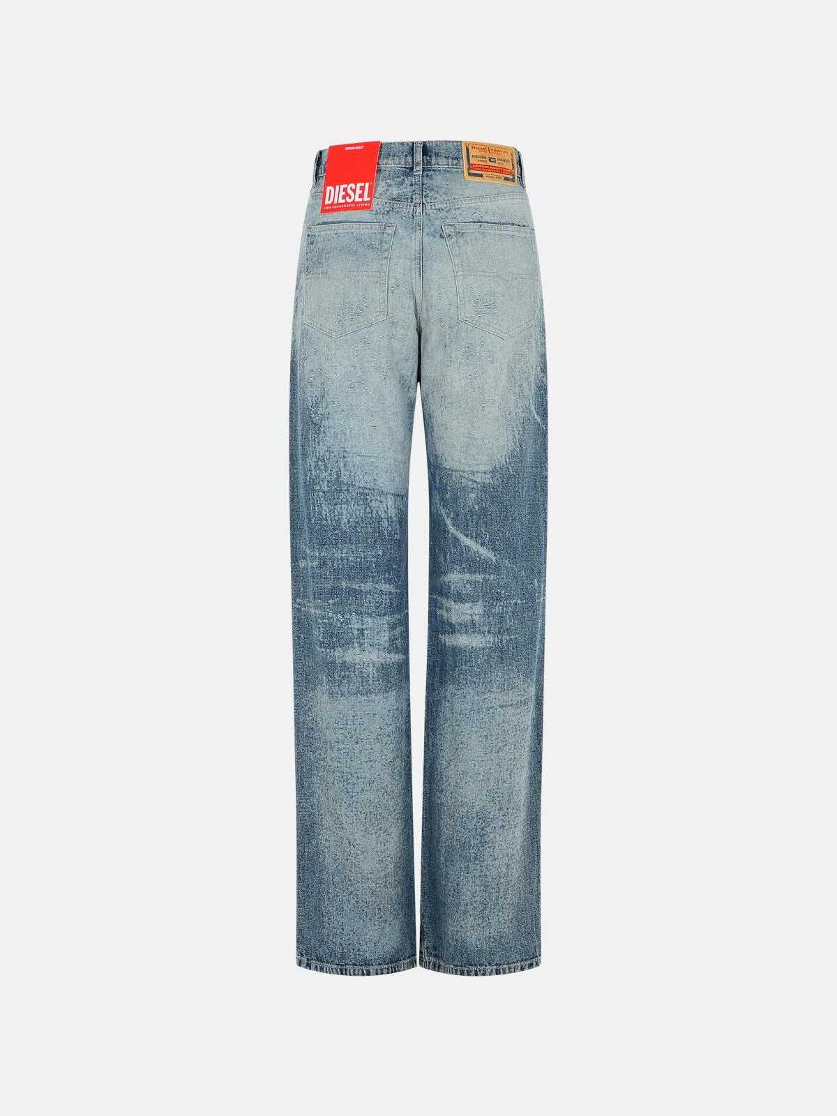 'SENT 1971' LIGHT BLUE COTTON JEANS - 3
