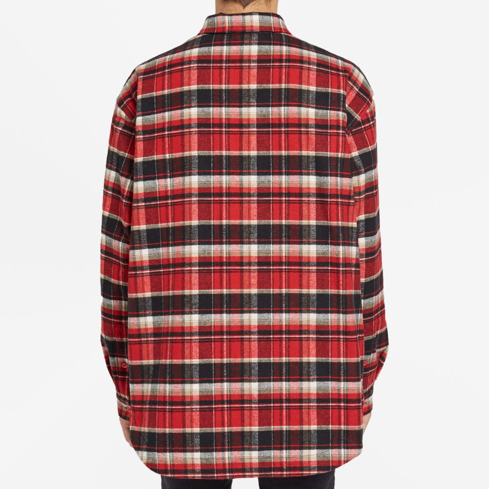 Balenciaga Flannel Check Flap Shirt - 6