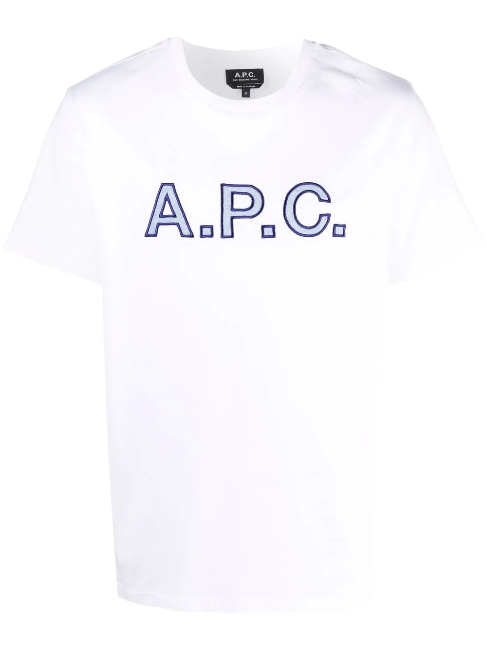 logo-embroidered cotton T-shirt - 1