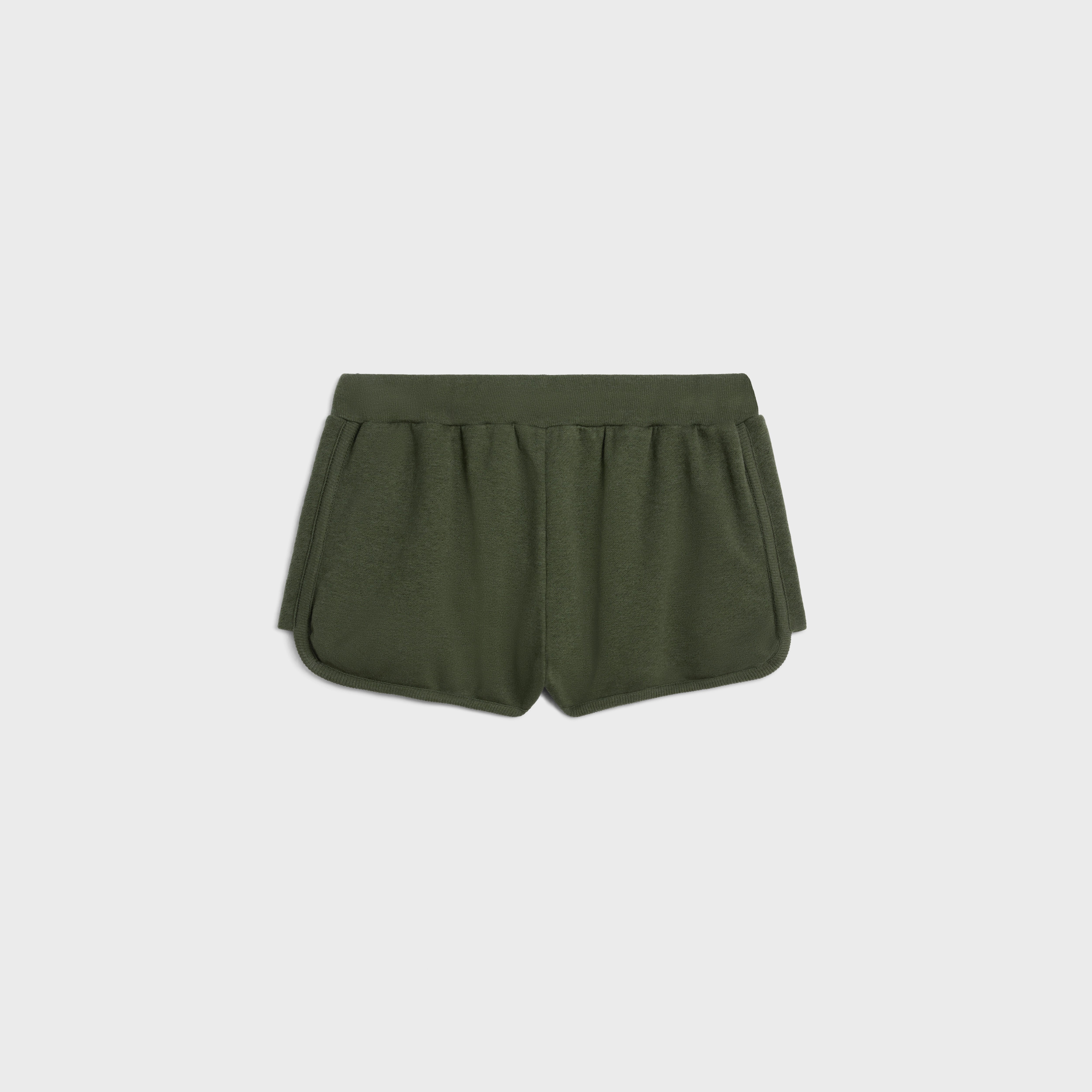 celine paris mini shorts in cotton and cashmere - 2